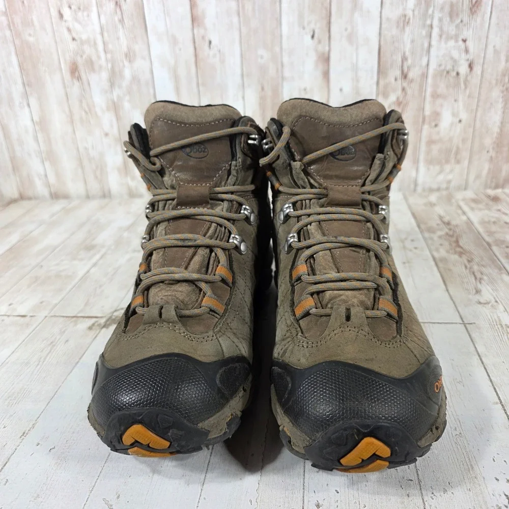 Oboz Bridger Mid B-DRY Waterproof Hiking Boots Mens 8 Brown GW22101SU0421M
